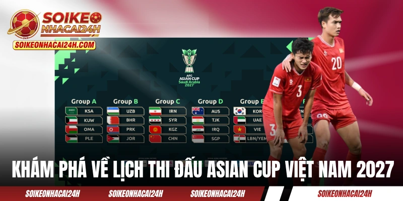 Lịch Thi Đấu Asian Cup Việt Nam 2027: Quân Đoàn Áo Đỏ Ra Quân! Khám phá về lịch thi đấu Asian Cup Việt Nam 2027